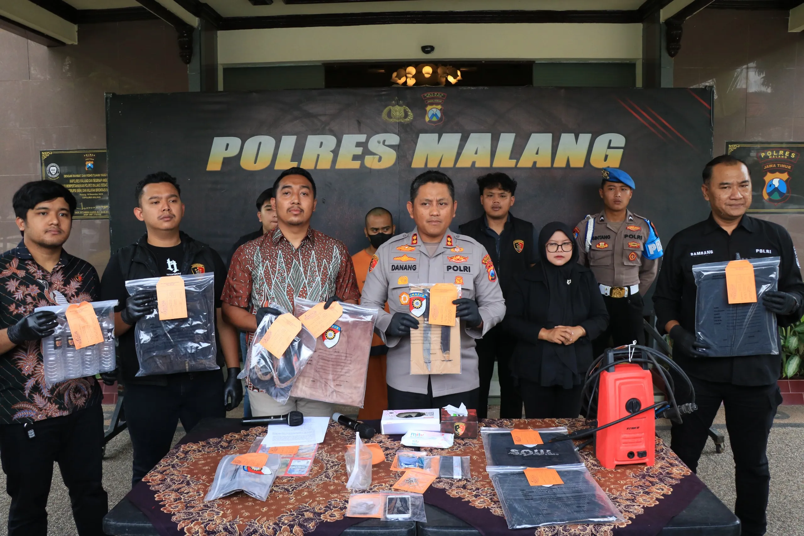 Polres Malang Amankan Tersangka Pembunuhan di Gondanglegi, Rebutan Toilet Berujung Maut