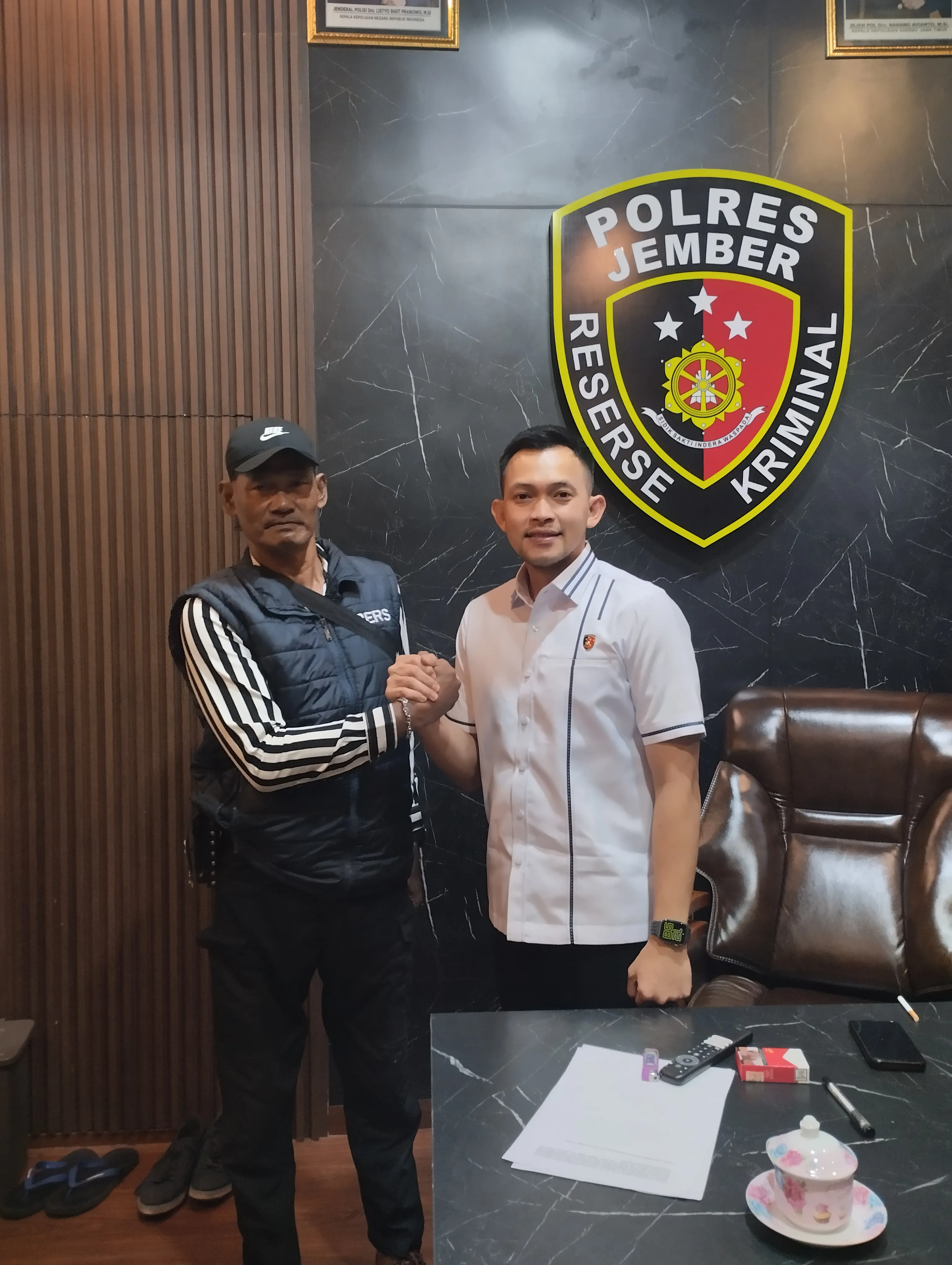 Media Jatiminvestigasinews.id Silaturahmi Dengan Kasat Reskrim Polres Jember