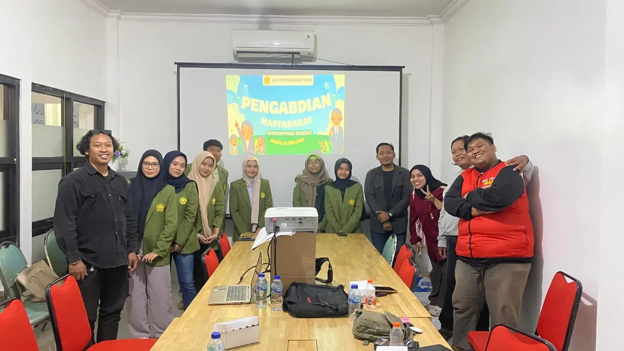 Diskusi Kepemudaan Karang Taruna Bersama Mahasiswa UPN “Veteran” Jawa Timur Bentuk Menumbuhkan Kepemimpinan Moderat dan Toleran