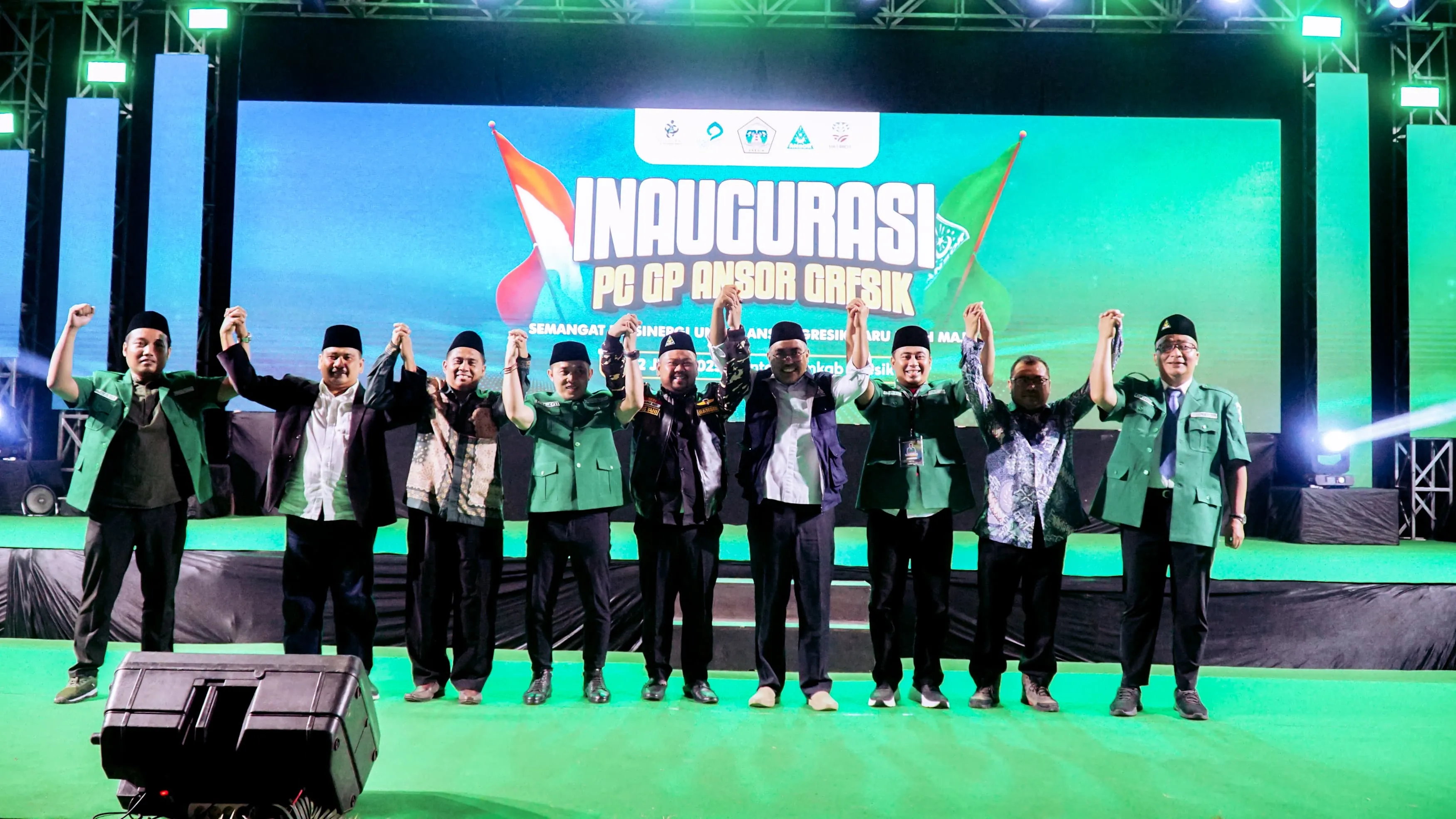 Hadiri Inaugurasi GP Ansor Gresik, Bupati Fandi Akhmad Yani Ajak Ansor Tumbuh Bersama