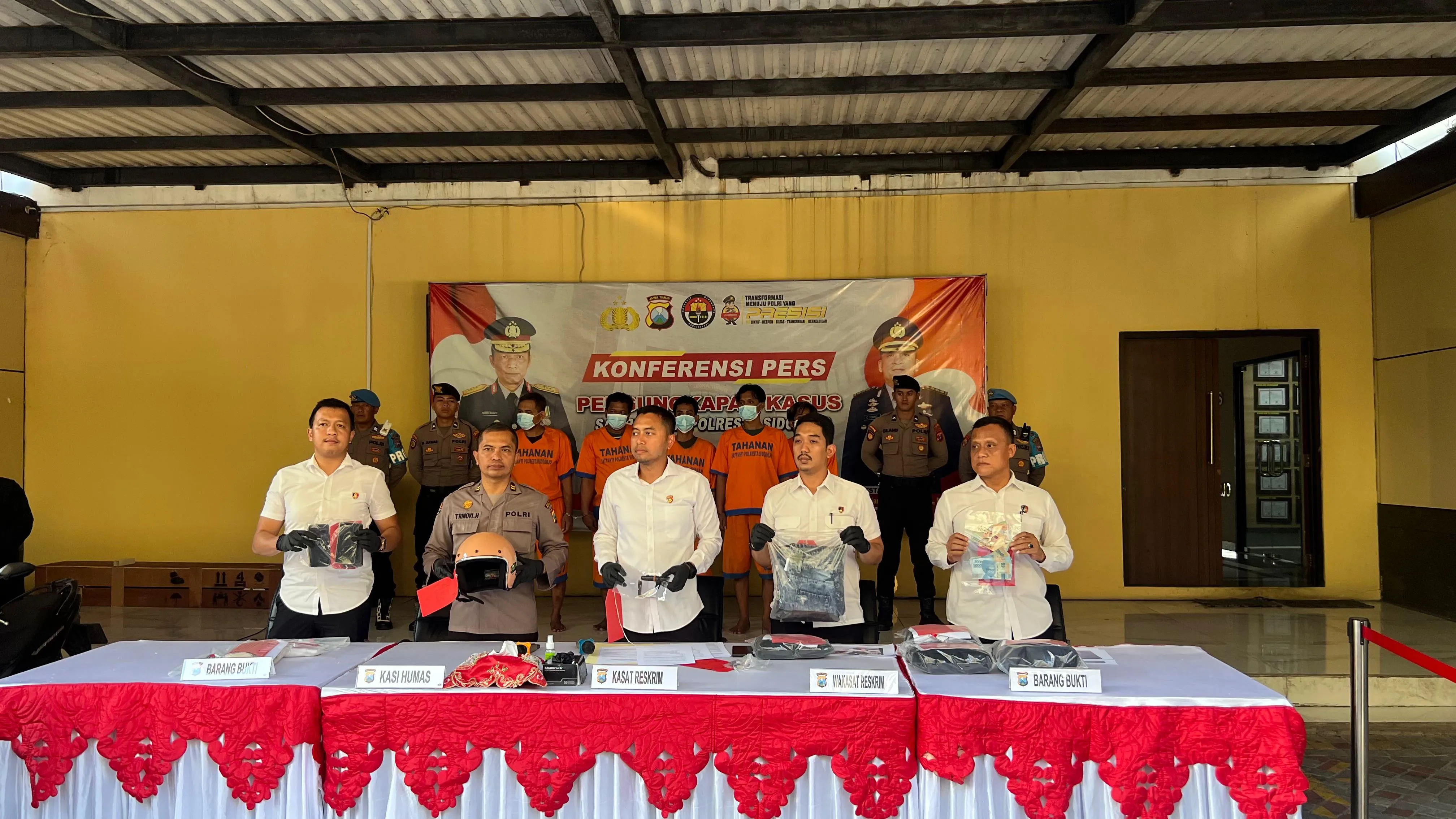 Polresta Sidoarjo Berhasil Amankan Residivis Spesialis Curanmor
