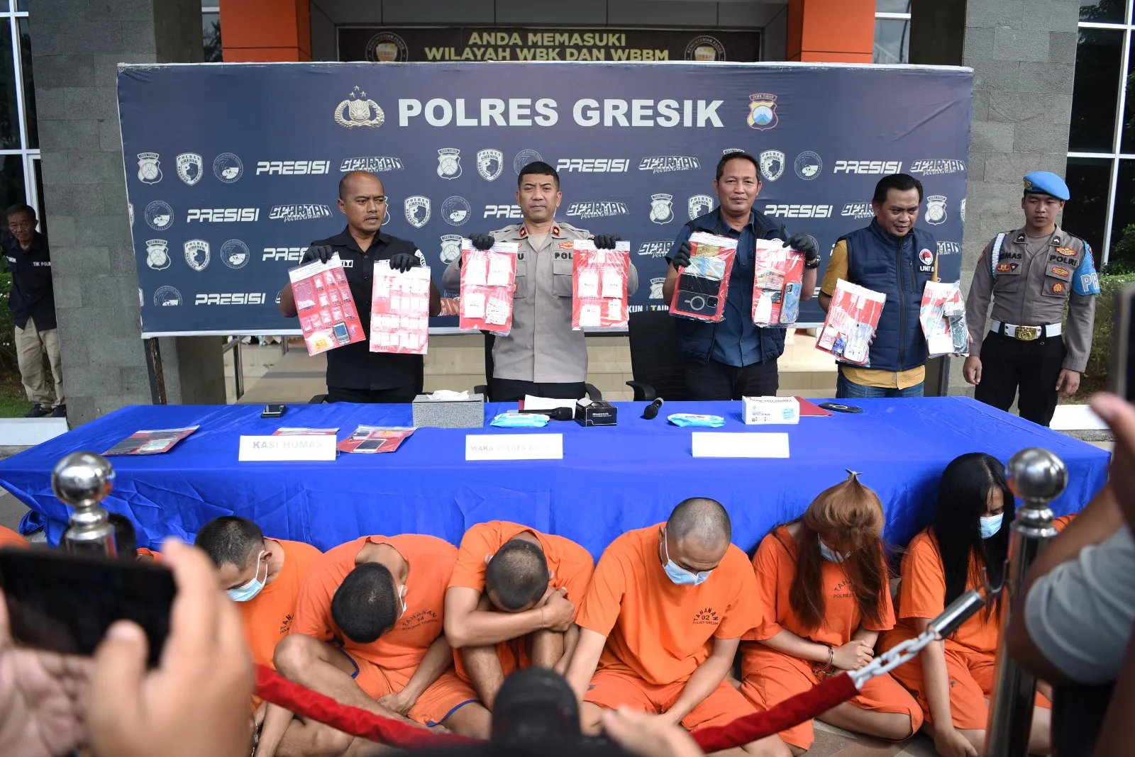 Dalam Periode Yang Singkat, Satresnarkoba Polres Gresik Ungkap 7 Kasus Besar Peredaran Narkoba