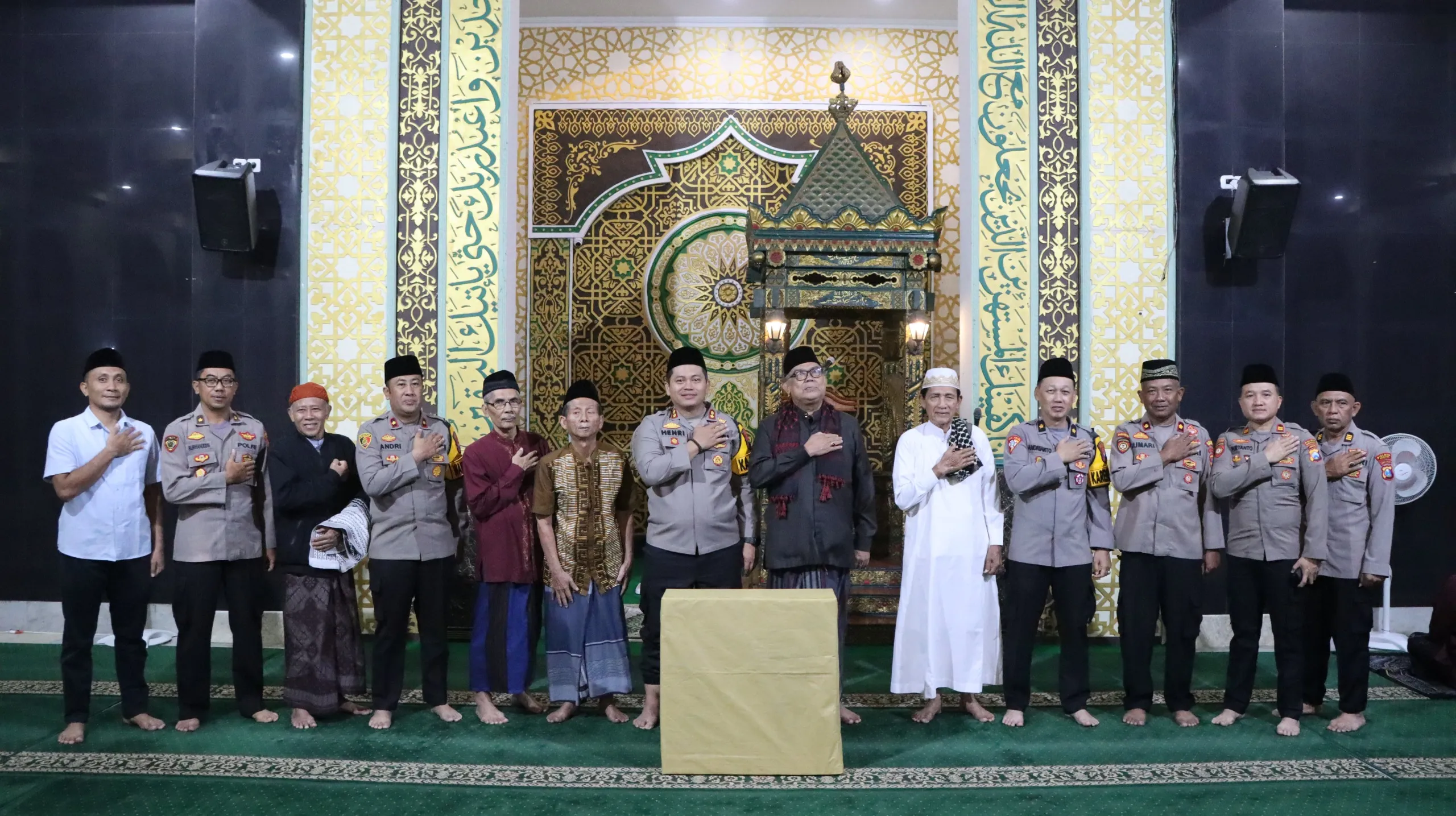 Kapolres Nganjuk Ajak Jamaah Subuh Jaga Toleransi dan Kamtibmas
