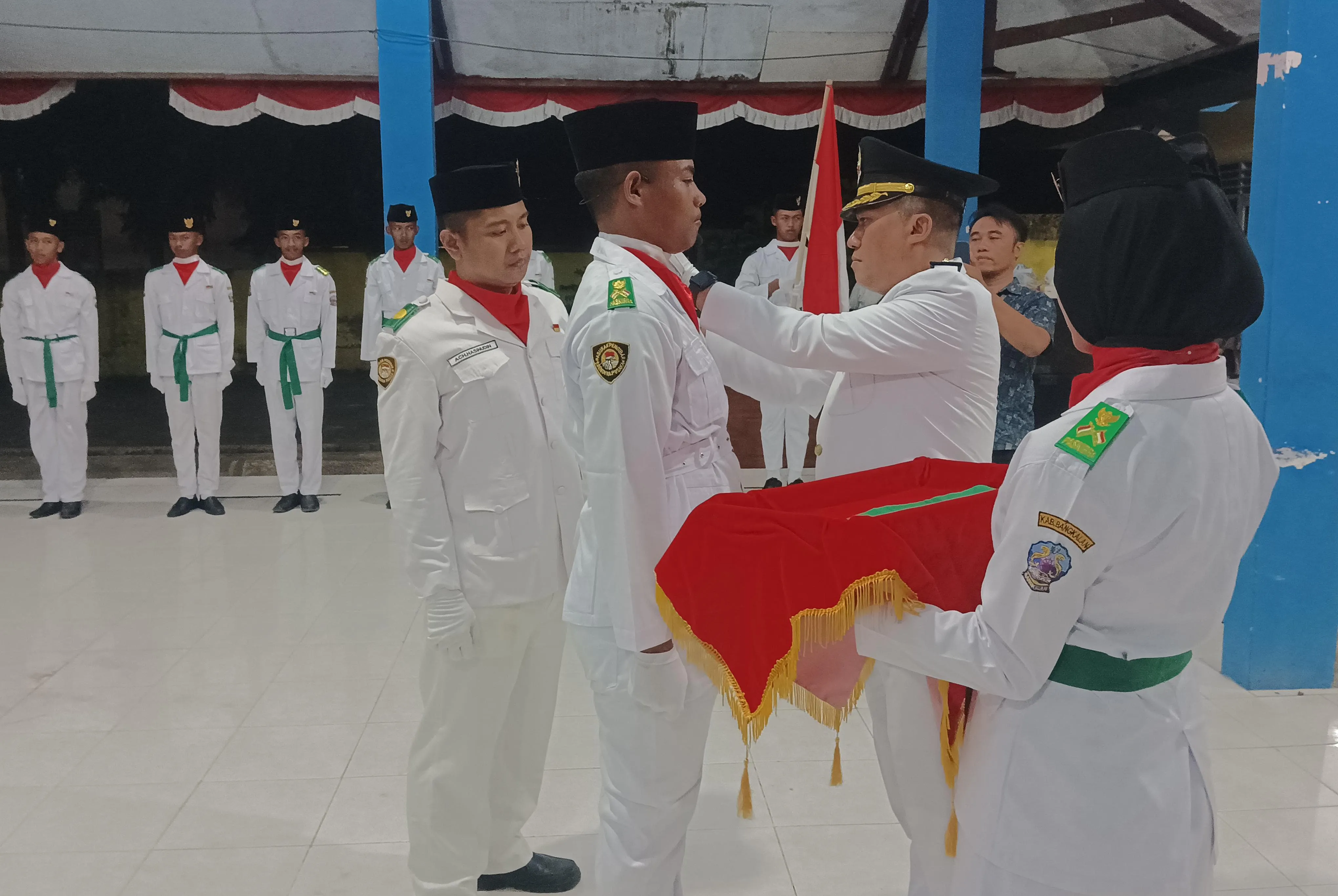 Kecamatan Tanjung Bumi Kukuhkan 28 Paskibraka HUT Ke -80 RI