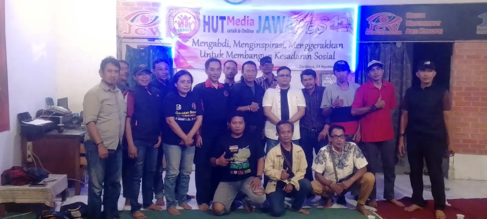 Media Jawapes Memperingati HUT ke - 12 Tahun Cukup Meriah  dan Sederhana