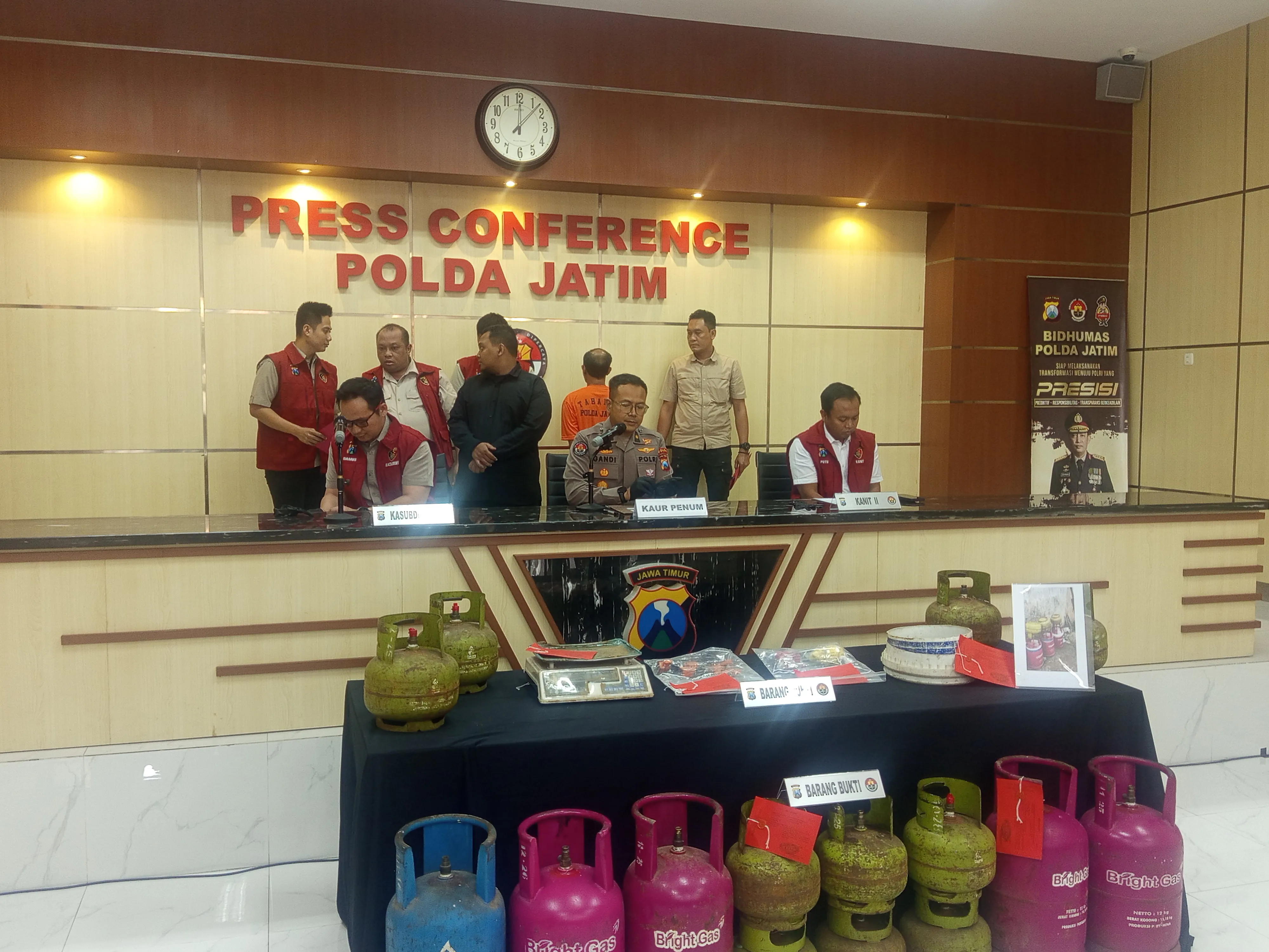 Sendikat Pengoplosan Elpiji Bersubsidi Diringkus Polda Jatim
