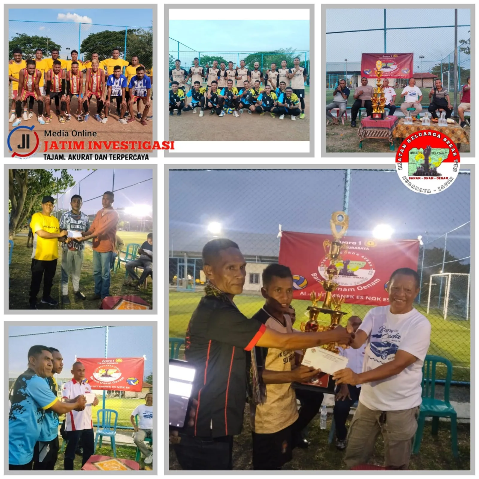 Final Turnamen Bola Voli TTS CUP 1 Surabaya Cukup Meriah di Gelar di Lapangan Marines Sport Center Surabaya