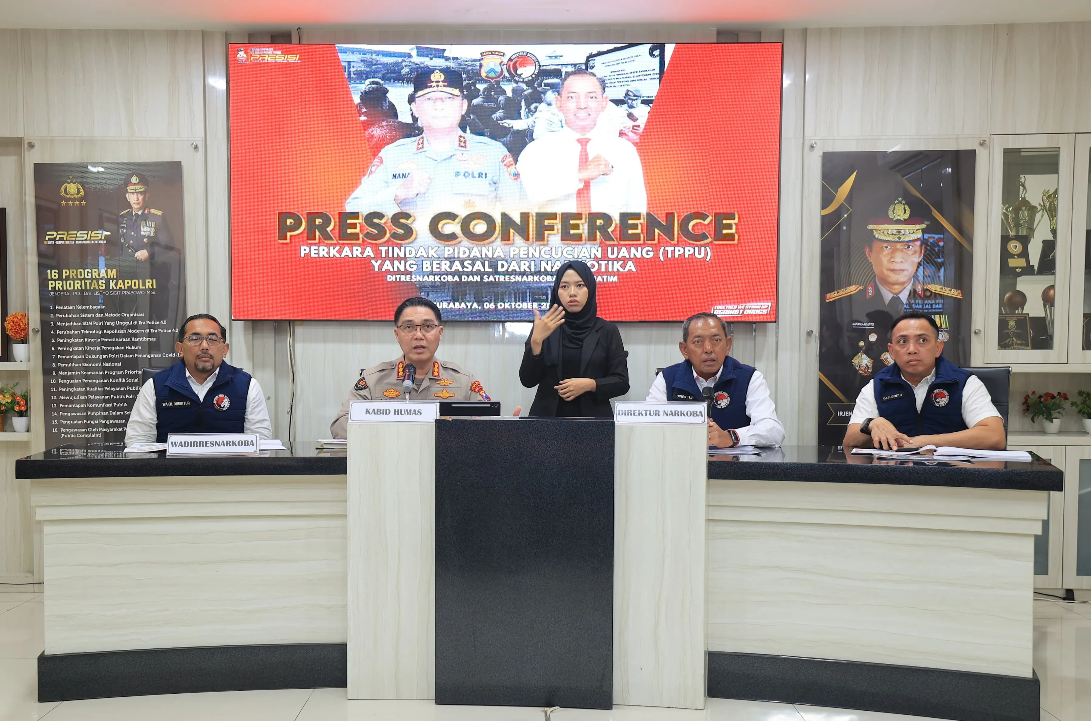 Polda Jatim Berhasil Ungkap 1.757 Kasus Narkoba dan Sita Aset Rp 30,1 Miliar dari Jaringan TPPU