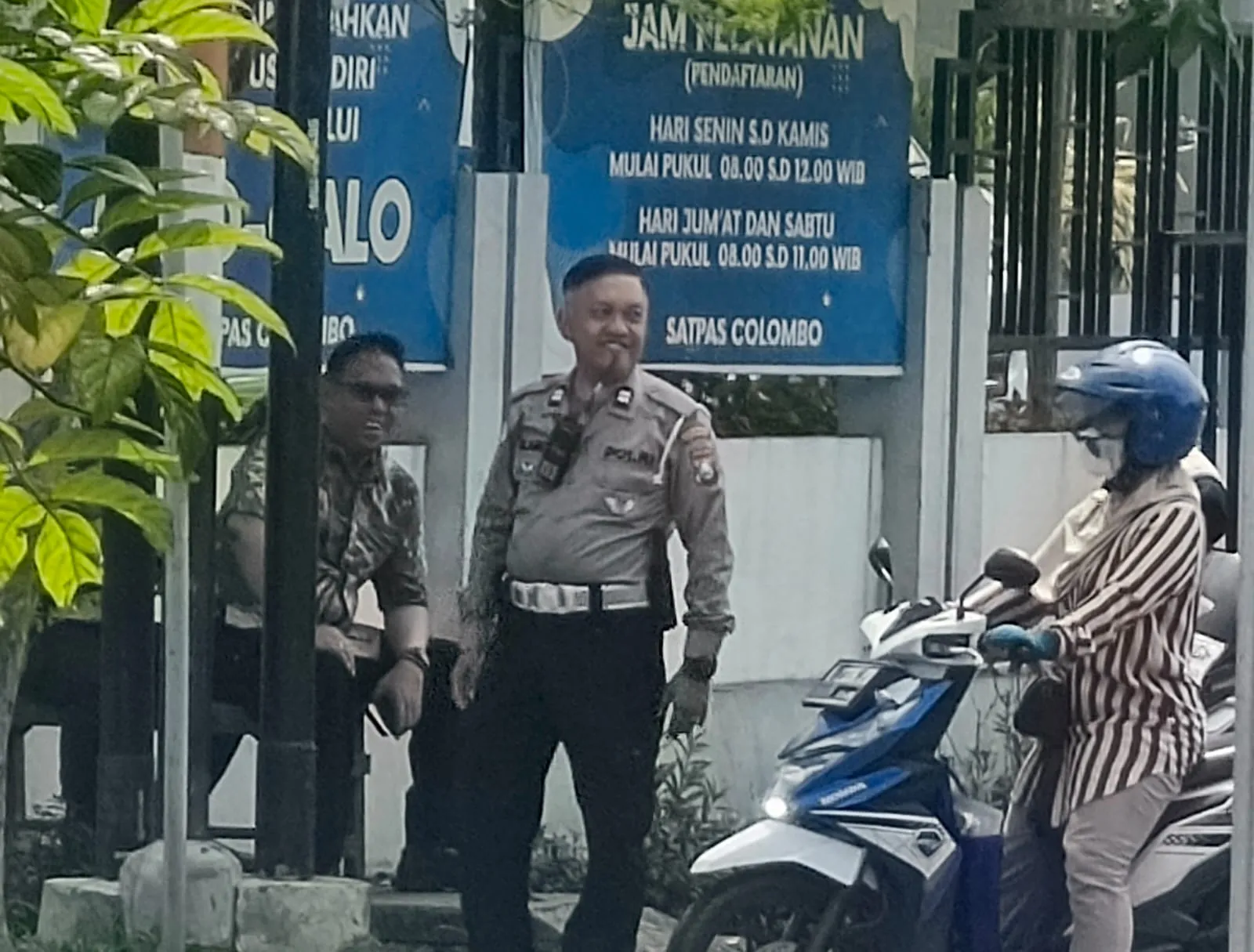 Petugas Satpas Colombo Satlantas Polrestabes Surabaya, Antisipasi Calo di Seputaran Mako Satpas Colombo