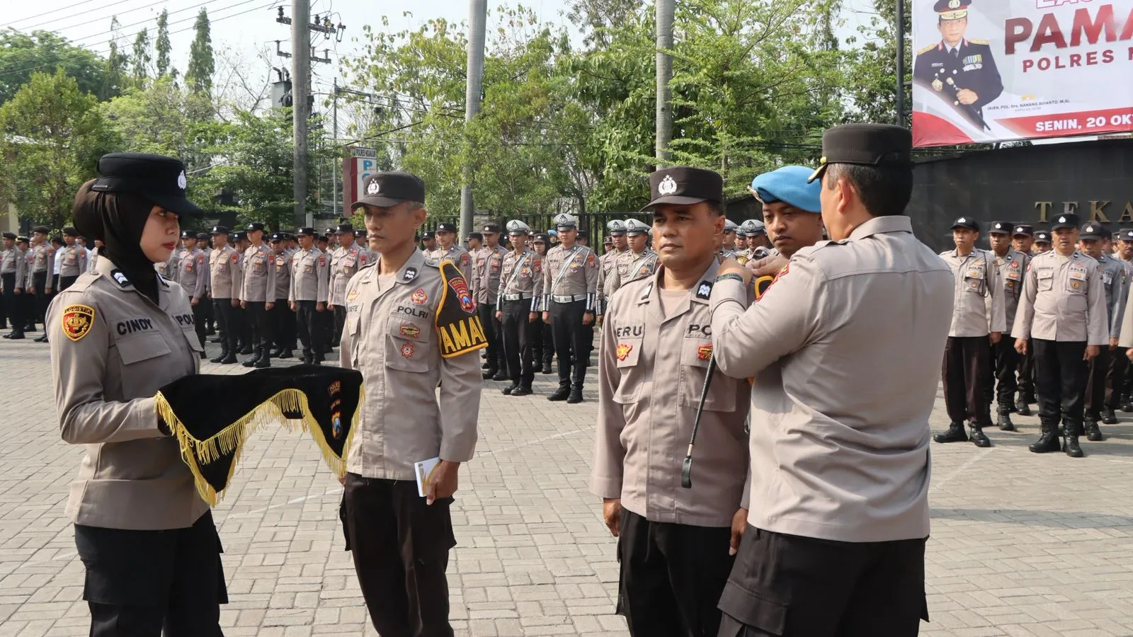 Kapolres Nganjuk Pimpin Apel Launching Pamapta, Tegaskan Semangat Baru Polri yang Proaktif, Humanis, dan Bertanggung Jawab