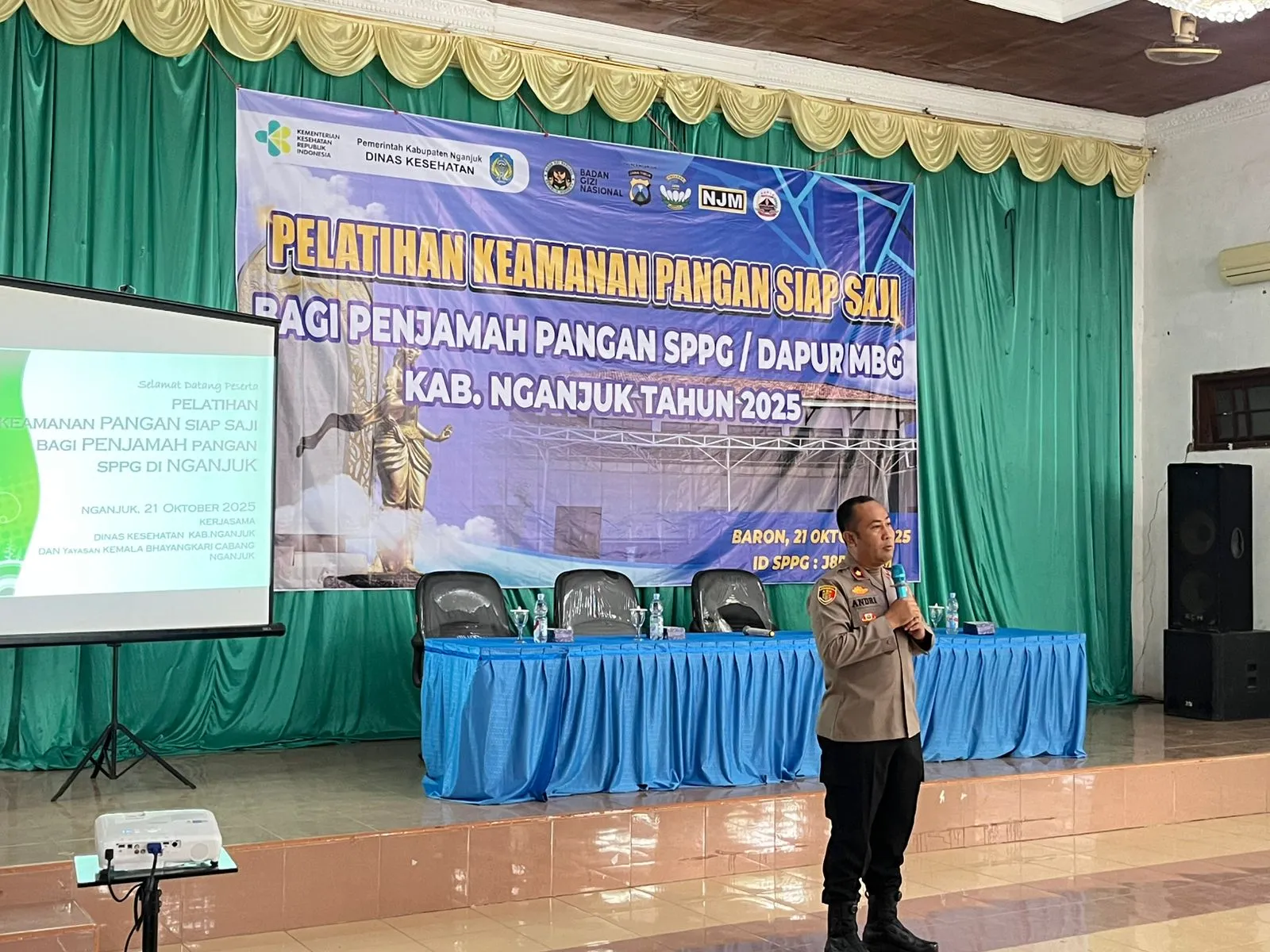 Kapolres Nganjuk Dukung Pelatihan Keamanan Pangan Siap Saji bagi Penjamah Pangan