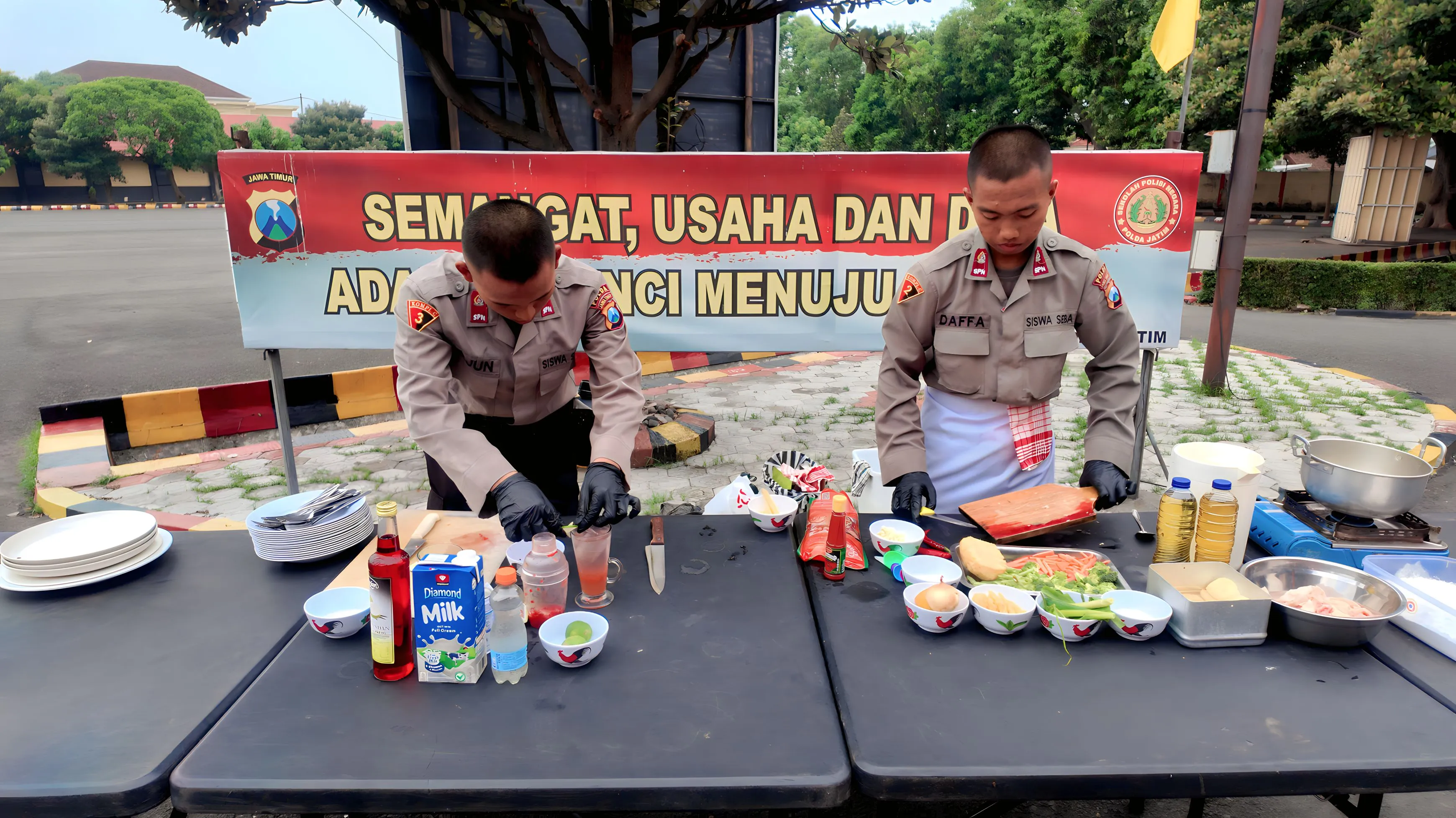 Siswa Bakomsus Tata Boga SPN Polda Jatim Unjuk Keahlian Kuliner, Ka SPN: 'Ini Bagian Dukungan Ketahanan Pangan'