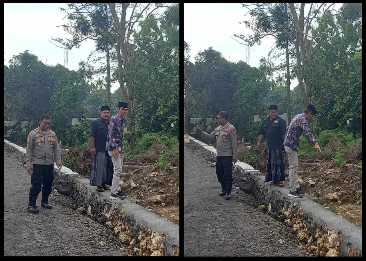 Ketu DPD BNPM BANGKALAN Mendampingi Muspika Tanah Merah Atas Laporan Warga Yang Dilai Asal Asalan Pengerjaan Proyek  Jal