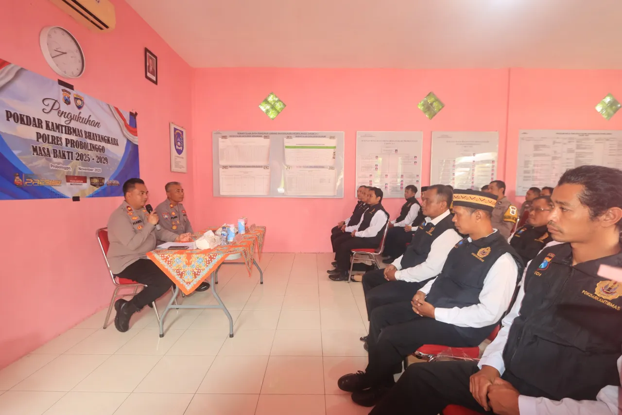 Polres Probolinggo Kukuhkan Pokdar Kamtibmas