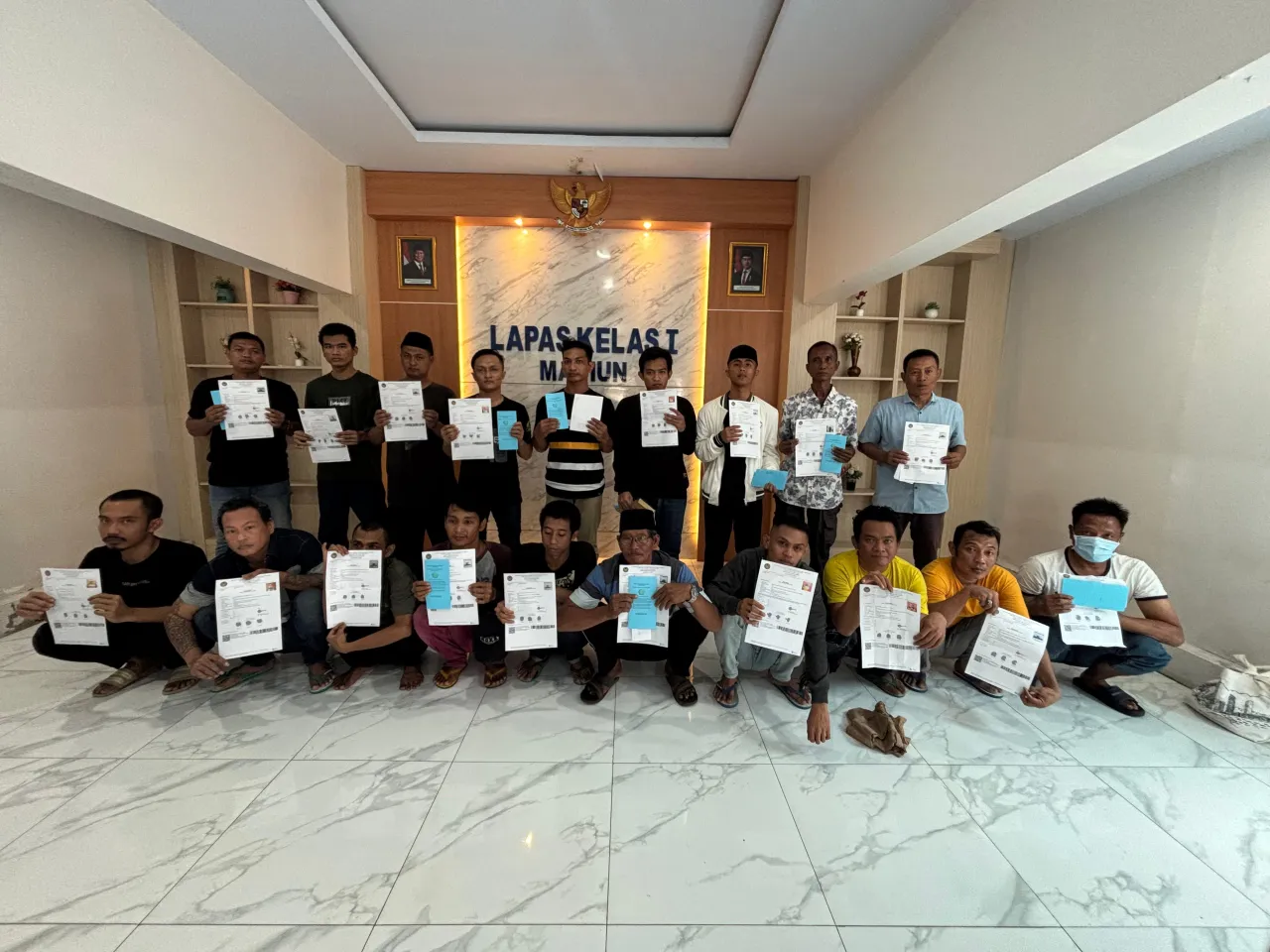Tuntaskan Pembinaan,19 Warga Binaan Lapas I Madiun Dinyatakan Bebas Hari Ini