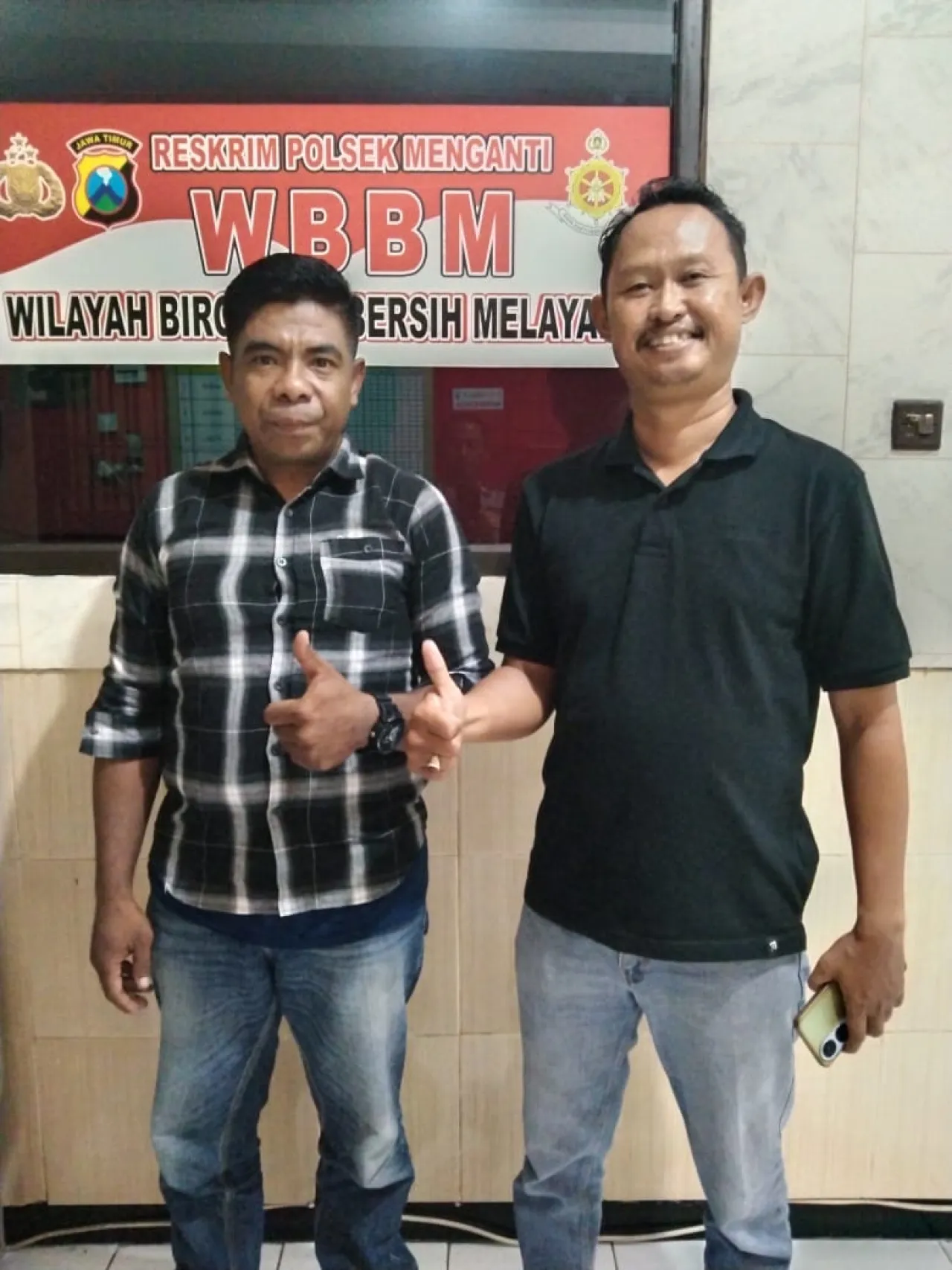wartawan Jalin Silaturahmi Bersama Polsek Menganti Gresik