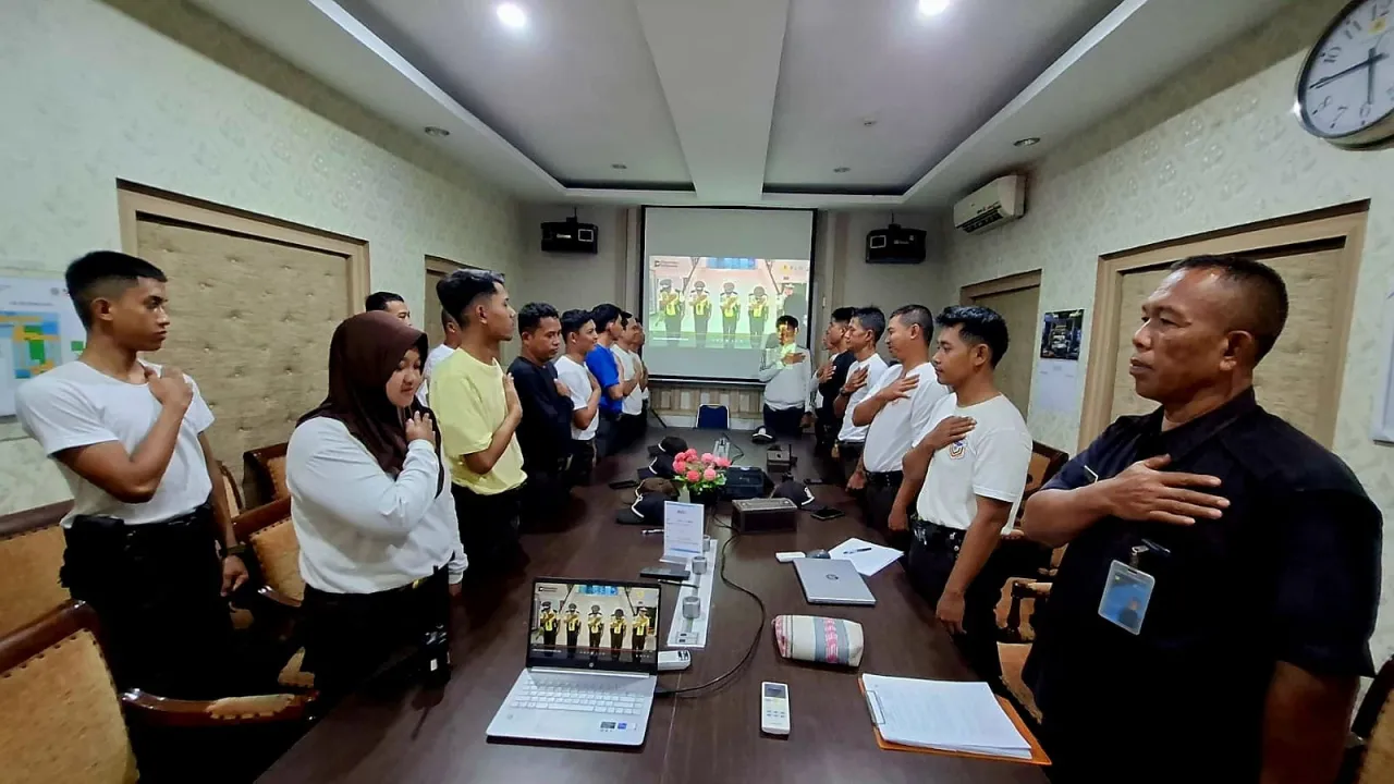 Satpam Haleyora Powerindo Ikuti Refreshment Manajemen Risiko di PLN UIP JBTB