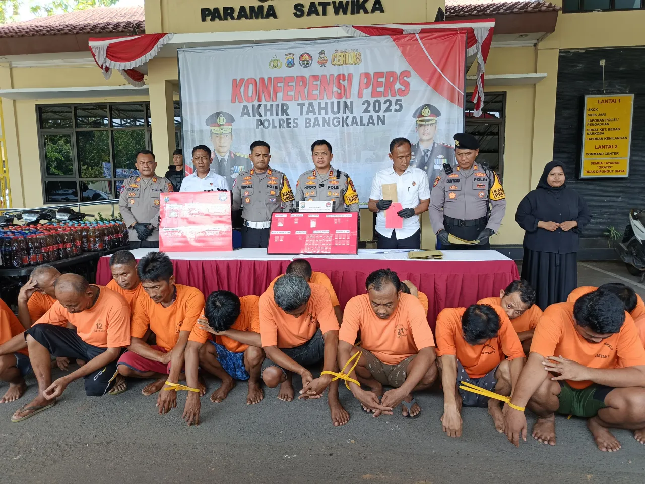 Polres Bangkalan Gelar Konferensi Pers Paparkan Hasil Penindakan Kasus Yang Ditangani di Penghujung Akhir Tahun 2025