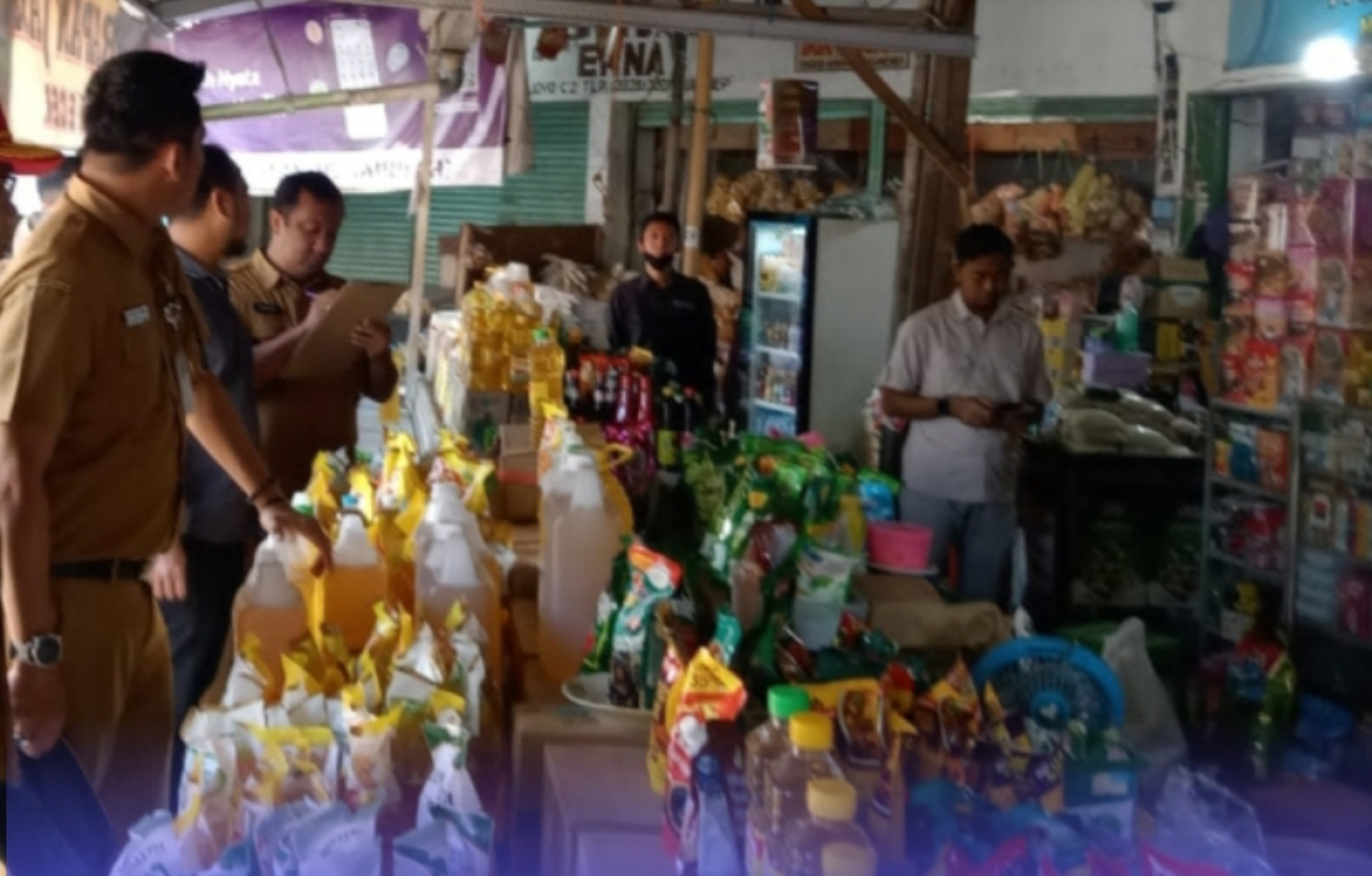 Tim Pengendalian Inflasi Daerah (TPID) bersama BPS tinjau Pasar