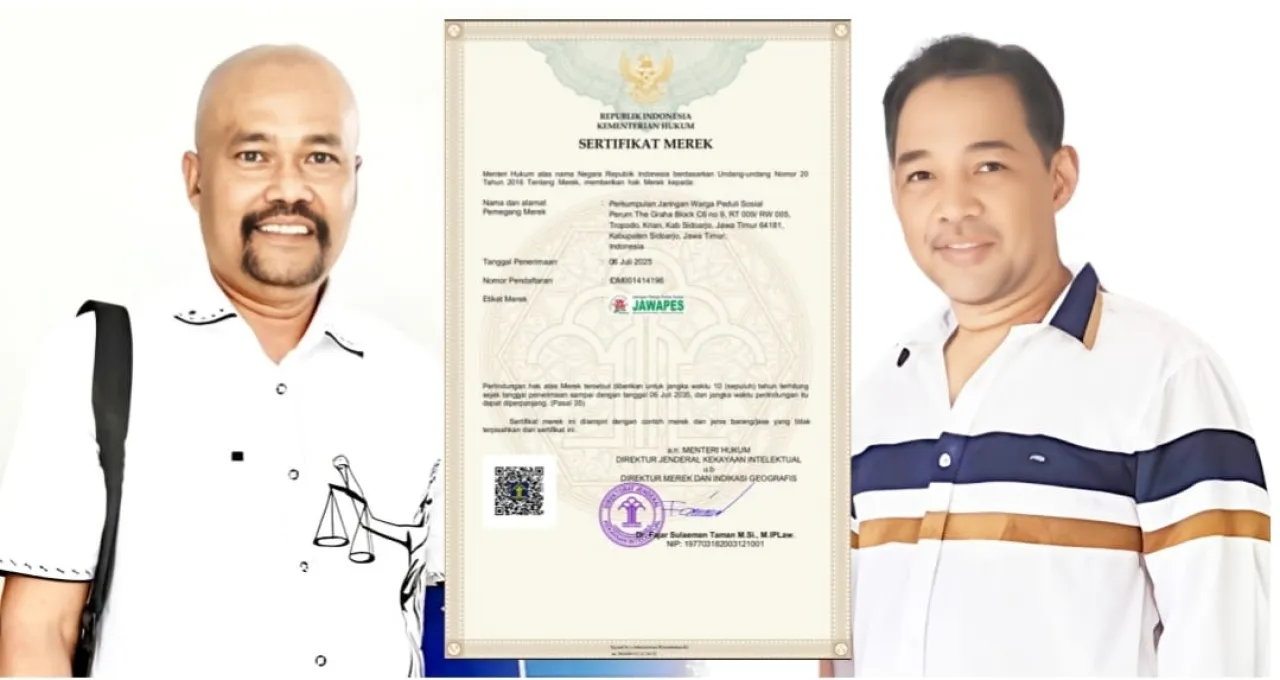 JAWAPES Resmi Terdaftar di Kemenkumham, Perlindungan Hukum Berlaku hingga 2035