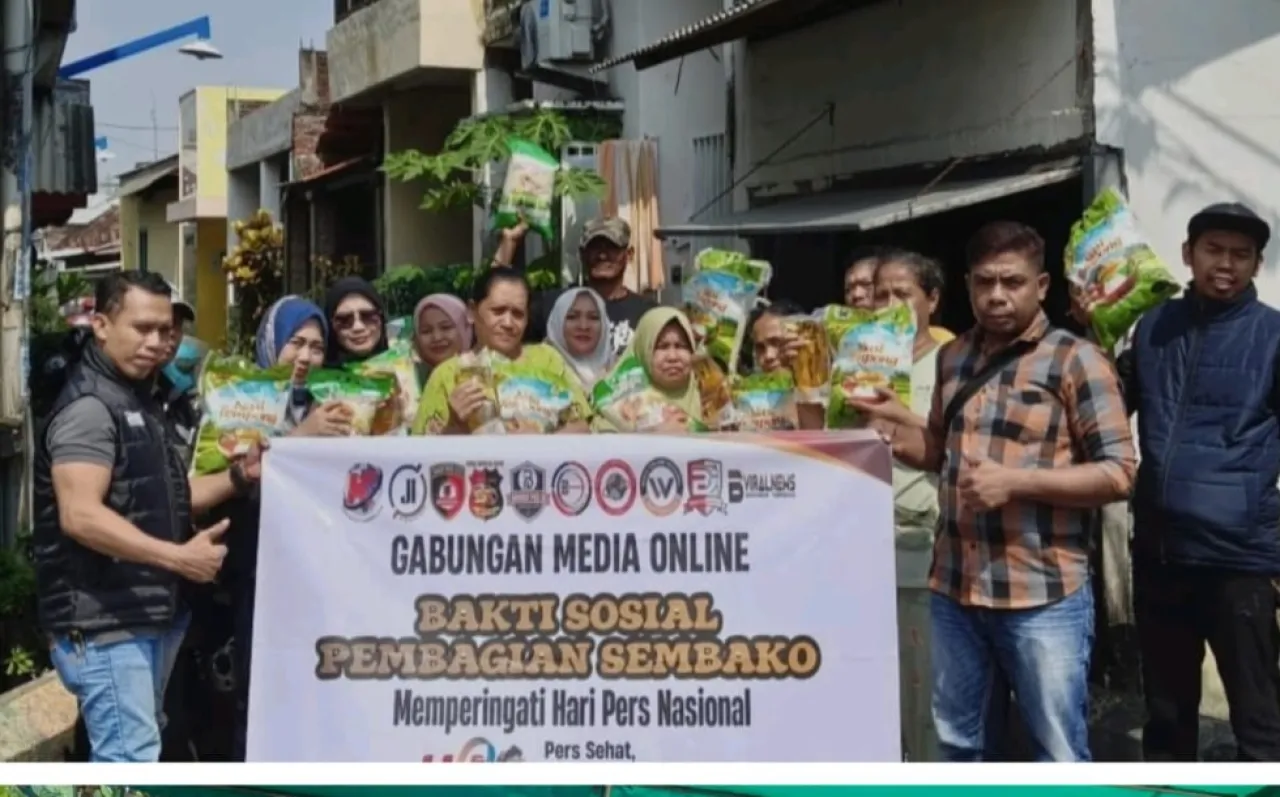 Momentum HPN 2026, Gabungan Media Online Gelar Baksos dan Kunjungi Rumah Duka Bayu Pangarso