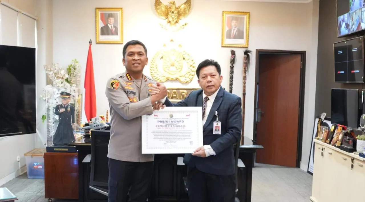 Polresta Sidoarjo Raih Presisi Award dari Lemkapi