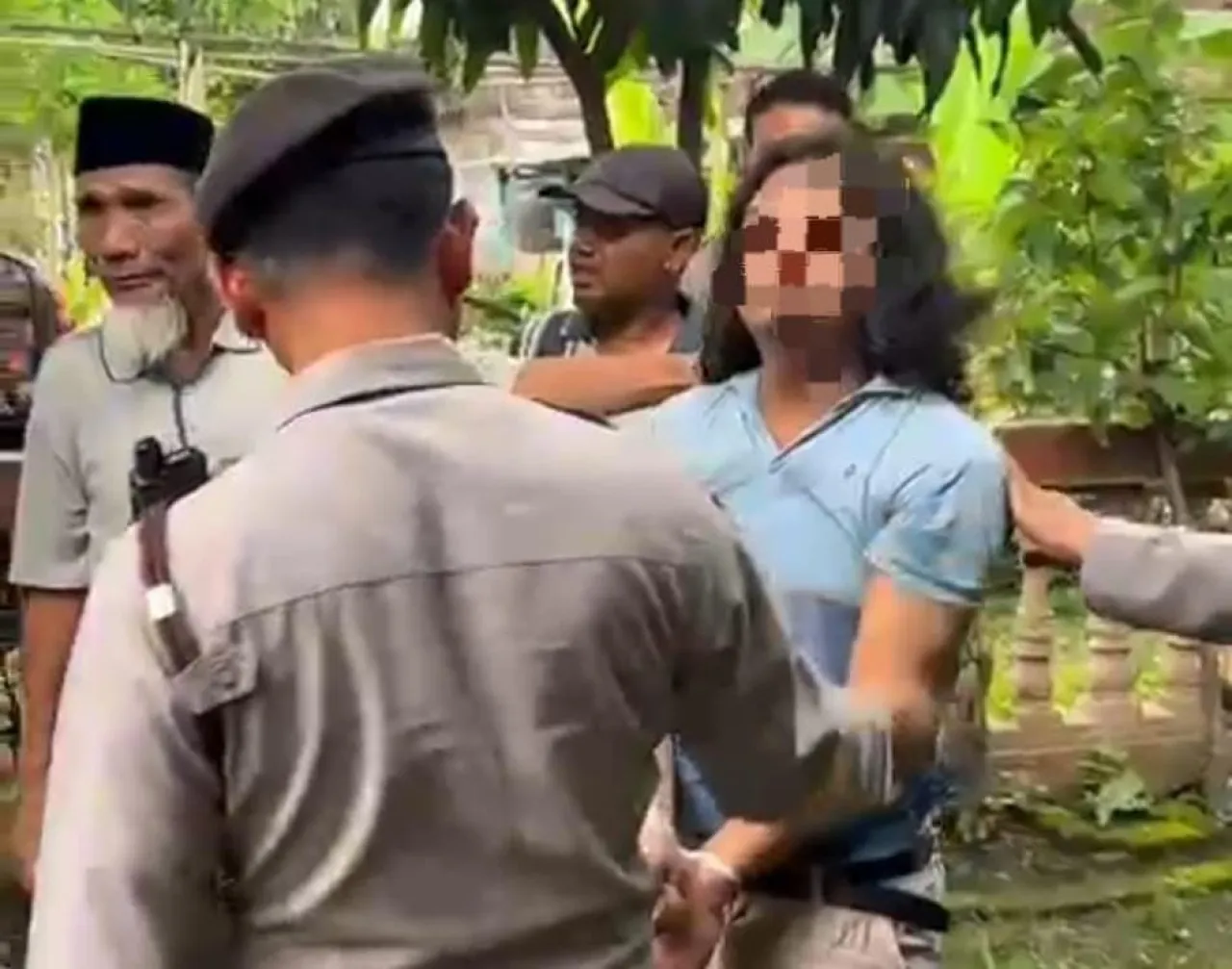 Polres Ngawi Respon Cepat Laporan 110 Amankan Pemuda Ngamuk Bawa Sajam