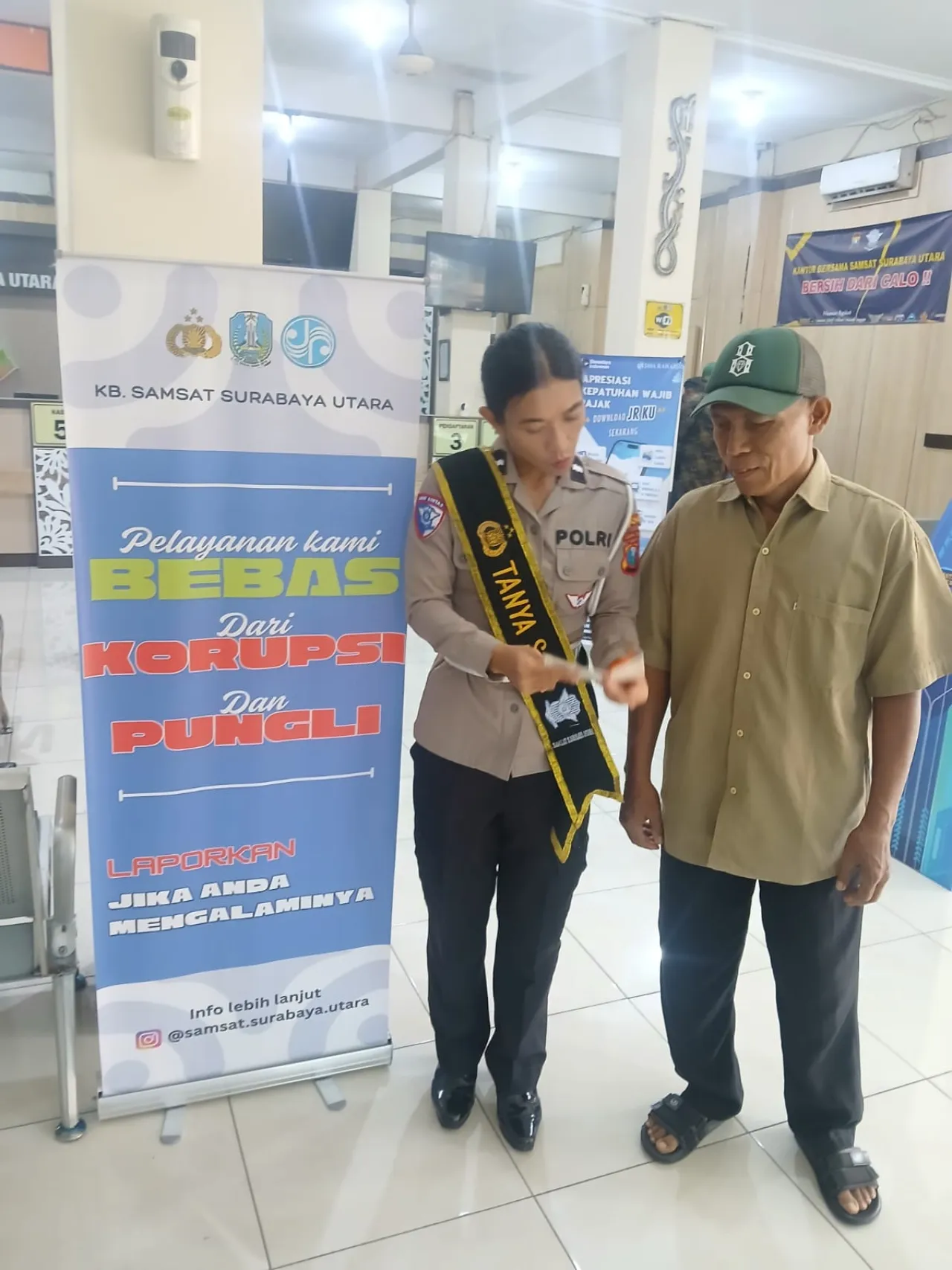Polantas Menyapa: Iptu Wahyudi Tegaskan Polri Hadir Bantu Masyarakat Urus Pajak dan STNK Lima Tahunan Tanpa Calo