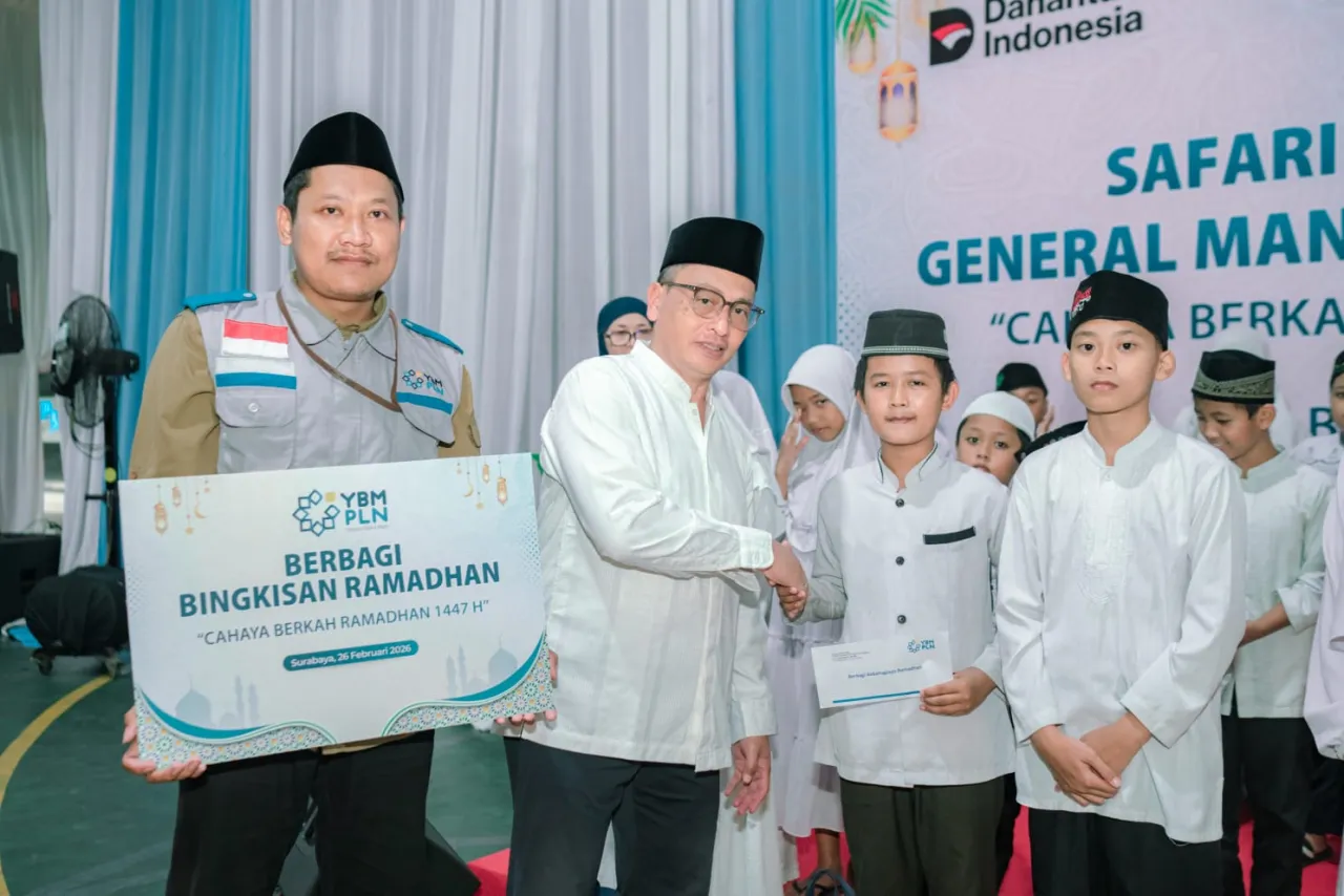 Safari Ramadhan Penuh Kepedulian, PLN UPP JBTB 2 bersama YBM PLN Berbagi Bingkisan kepada Anak Yatim