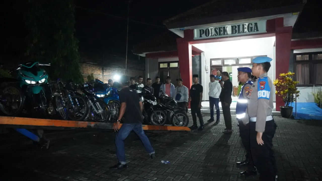 Polres Bangkalan Gelar KRYD Tingkatkan Kamtibmas Saat Ramadhan, 13 Motor Berhasil Diamankan