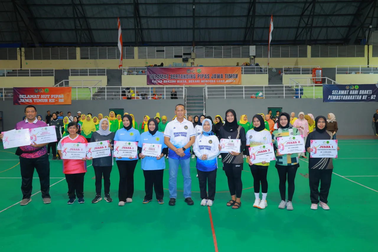 Raih Prestasi Gemilang,Tim PIPAS Korwil Madiun Sabet Juara 1 dan Pemain Terbaik Tenis Meja Pekan Olahraga HUT PIPAS ke-2