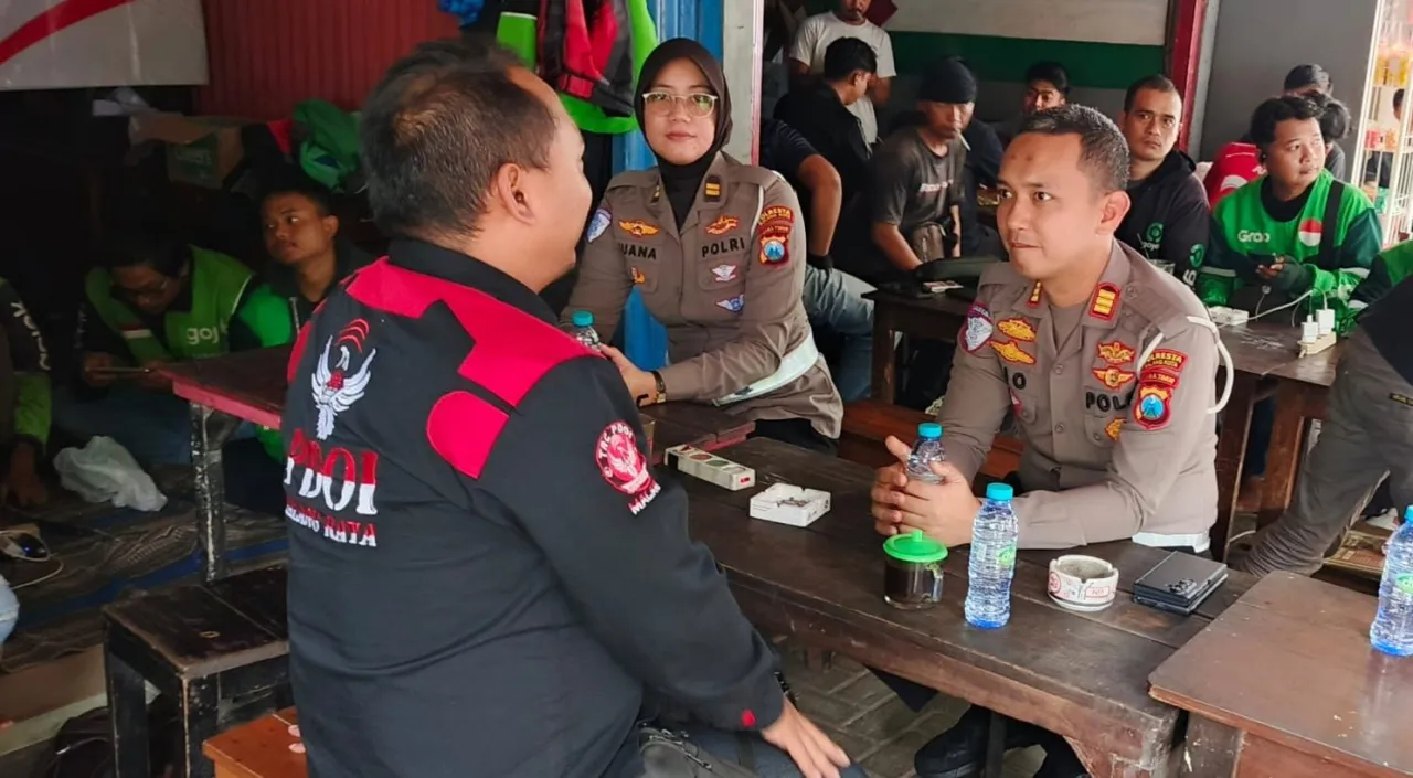 Polresta Malang Kota Rangkul Komunitas Ojol Waspadai Dampak Isu Global