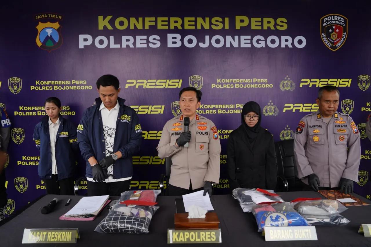 Polres Bojonegoro Ungkap Dua Kasus Curanmor, Dua Tersangka Diamankan
