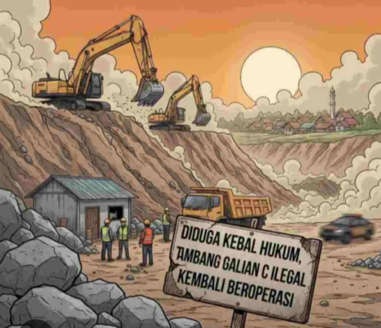 Tambang Galian C Diduga Ilegal di Bancar Tuban Masih Beroperasi, Publik Soroti Lemahnya Penindakan Aparat