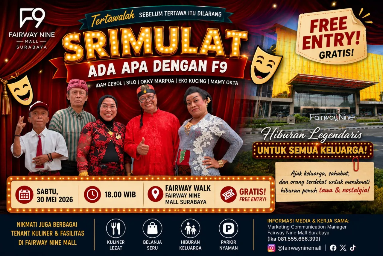 Komedian Legendaris Srimulat Tampil Gratis di Fairway Nine Mall Surabaya