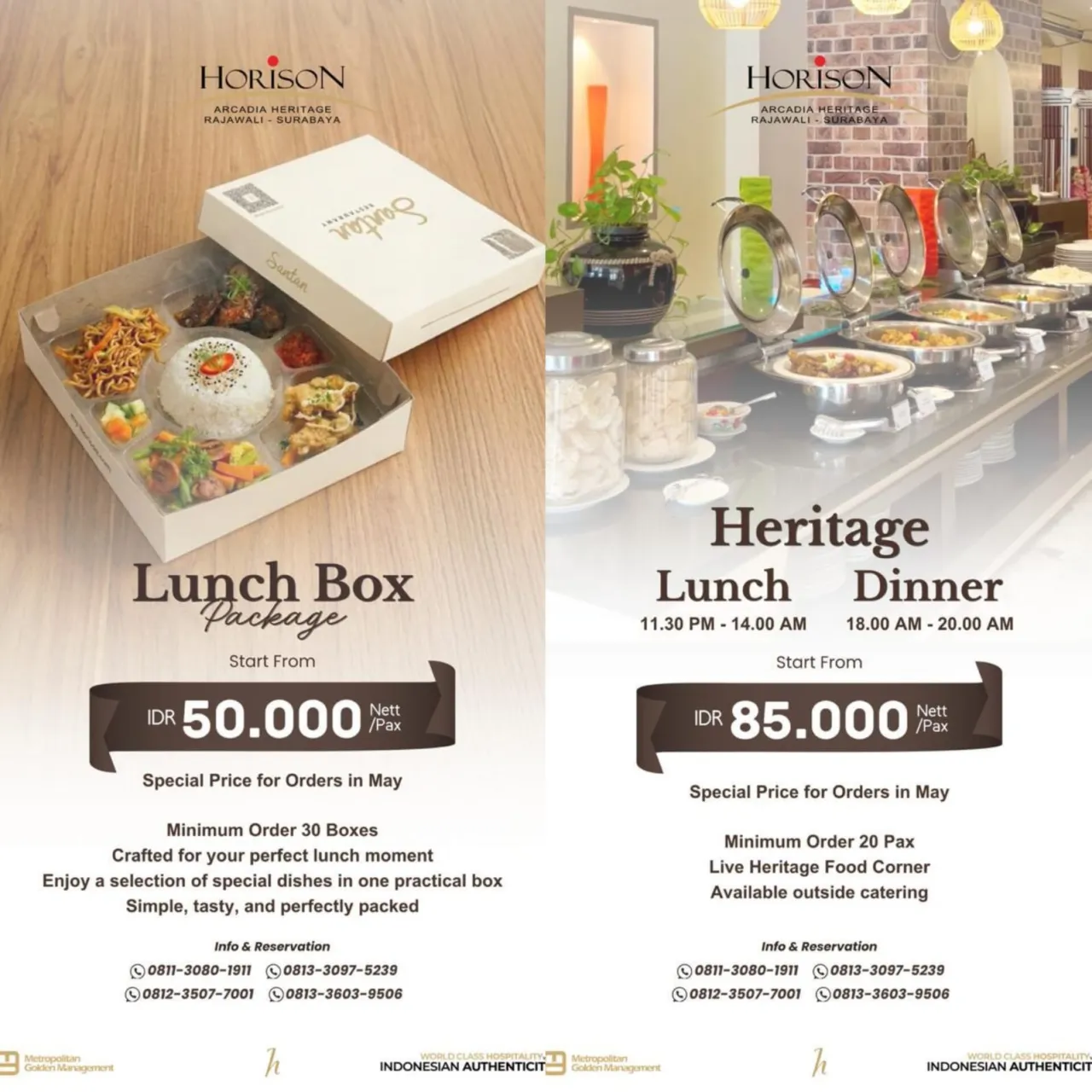 Kembali Cita Rasa Autentik, Horison Arcadia Heritage Surabaya Hadirkan Promo Kuliner Eksklusif untuk Berbagai Momen