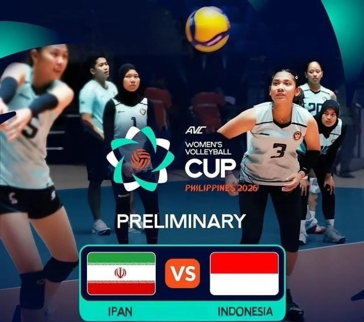 Indonesia Taklukkan Iran 3-1 di AVC Women's Volleyball Cup 2026