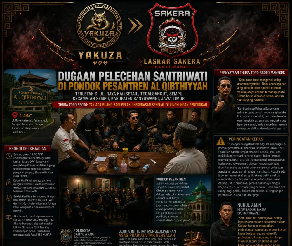 Gus Thuba Topo Broto: Pesantren Harus Jadi Tempat Membentuk Akhlak, Bukan Ruang Terjadinya Kekerasan Seksual