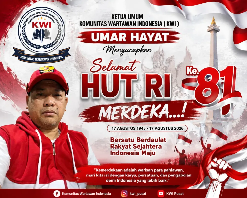 Ketua Umum KWI Umar Hayat Sampaikan Ucapan HUT Kemerdekaan RI ke-81: Merdeka, Bersatu dan Berdaulat
