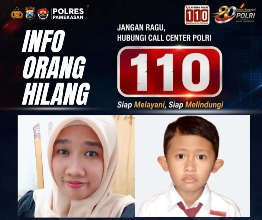 Ibu dan Anak Warga Desa Bettet Dilaporkan Hilang, Polisi Sebar Pamflet Pencarian
