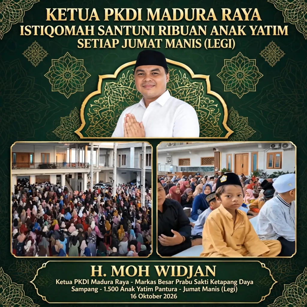 Luar Biasa! Ketua PKDI Madura Raya Santuni 1.500 Anak Yatim di 14 Kecamatan Pantura