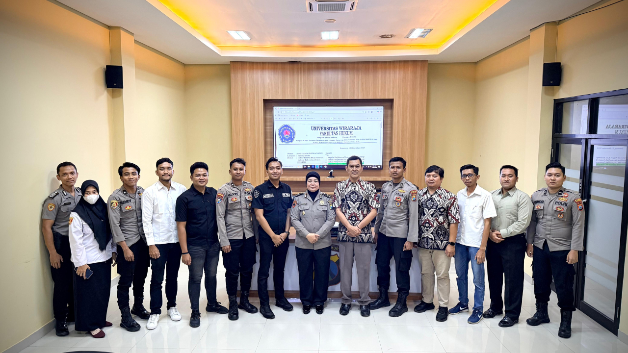 kegiatan penutupan program PKL Mahasiswa Fakultas Hukum Universitas Wiraraja Sumenep di Polres Sumenep