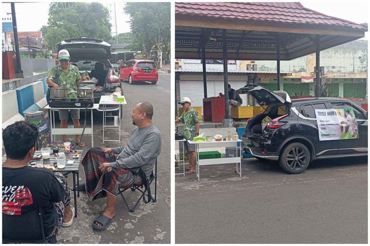 Penikmat susu kambing etawa ternyata salah satu pengusaha di Sumenep