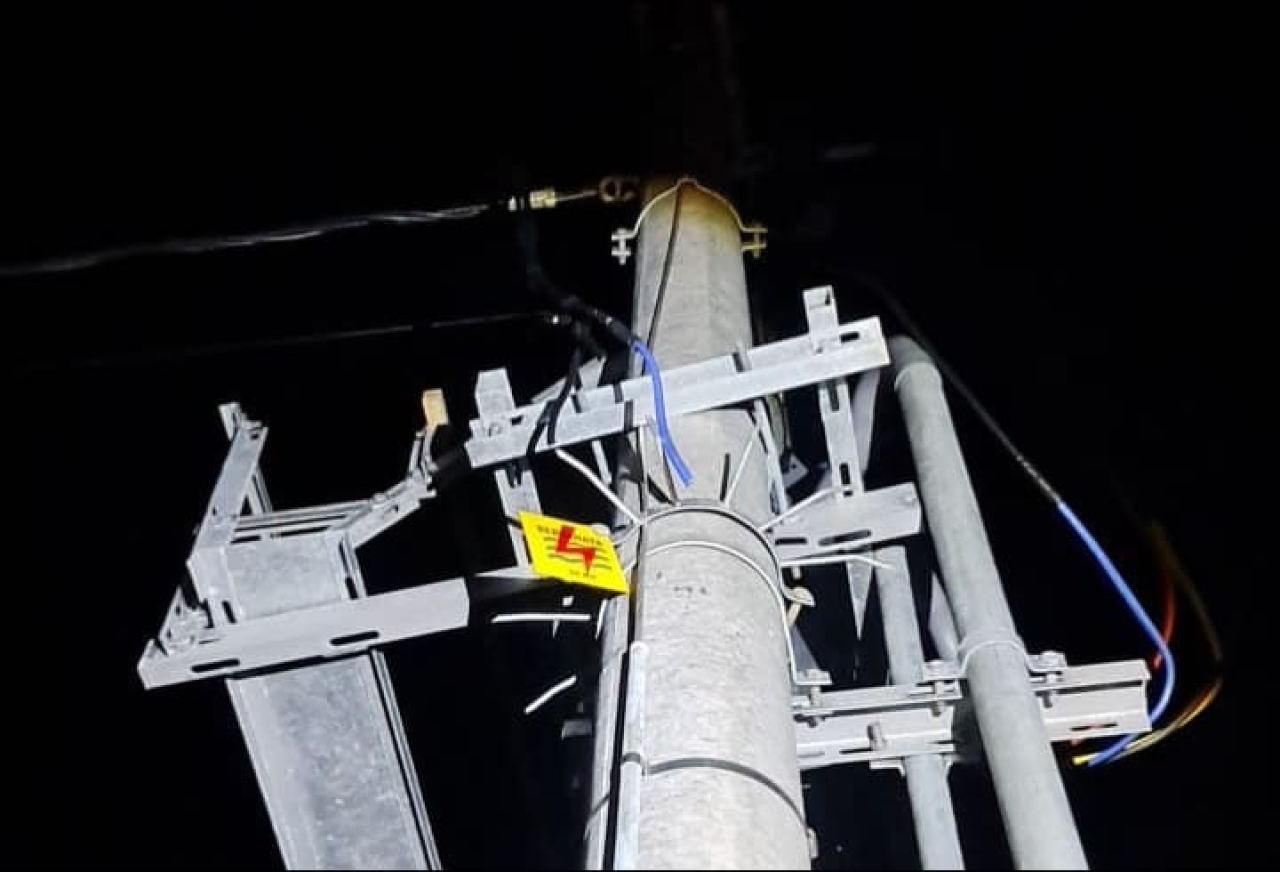 Kabel listrik di JLS Sampang rusak akibat dugaan pencurian/Bn