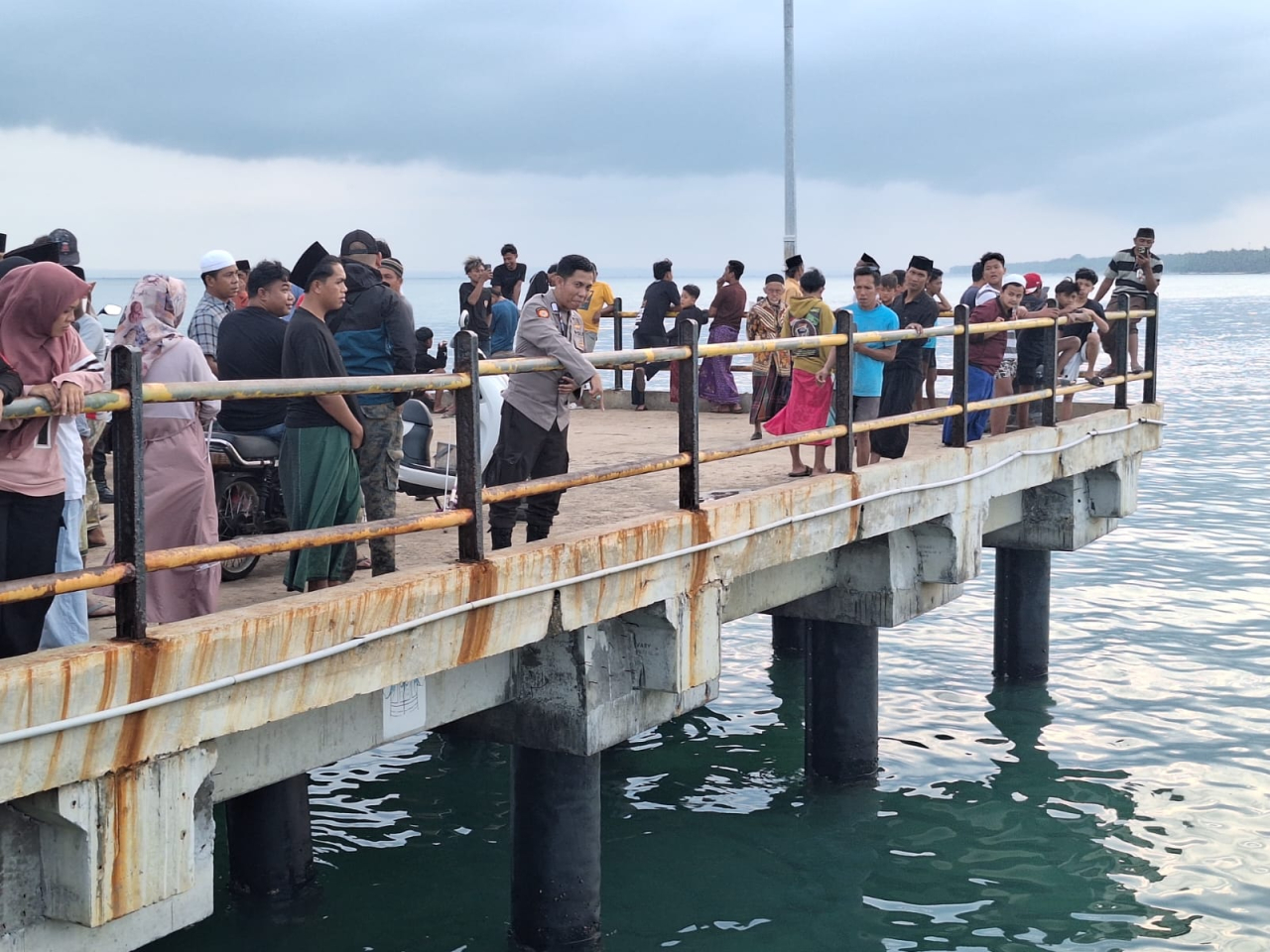 Peristiwa terjadi di Jembatan Pelabuhan Dungkek,