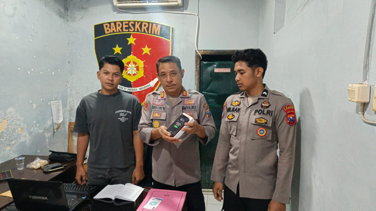 Barang bukti hasil kejahatan di amankan Kapolsek Kangean