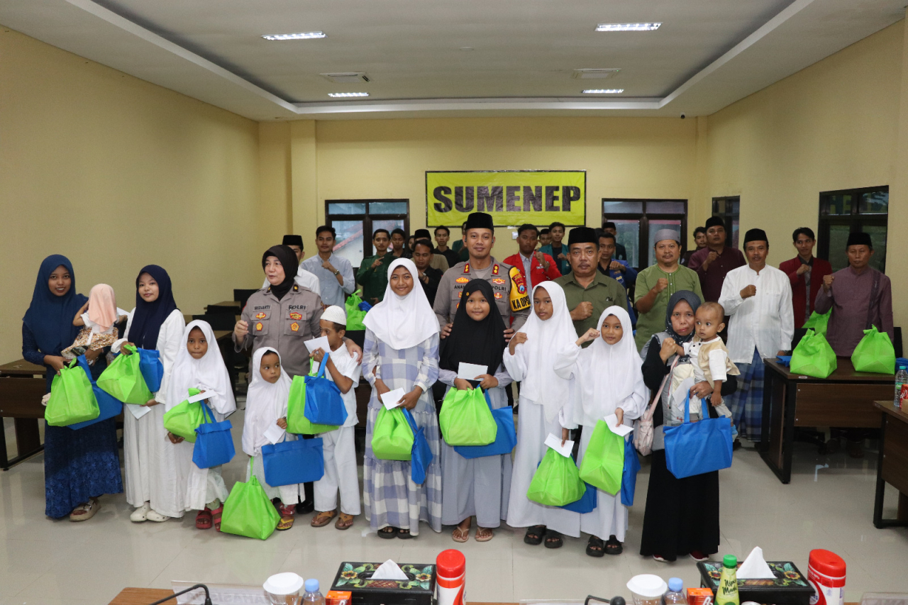 Acara buka bersama kapolres sumenep bersama Ulama dan mahasiswa