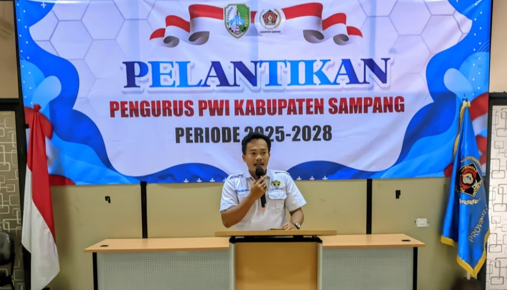 Hanggara Pratama, Ketua Persatuan Wartawan Indonesia (PWI) Kabupaten Sampang, periode 2025-2028/istimewa/Bn.