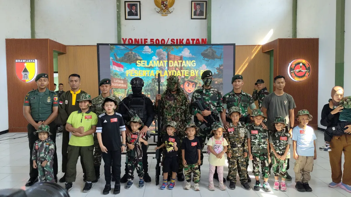 Playdate by RF Yonif 500/Sikatan Hadirkan Keceriaan dan Kebersamaan Keluarga Prajurit