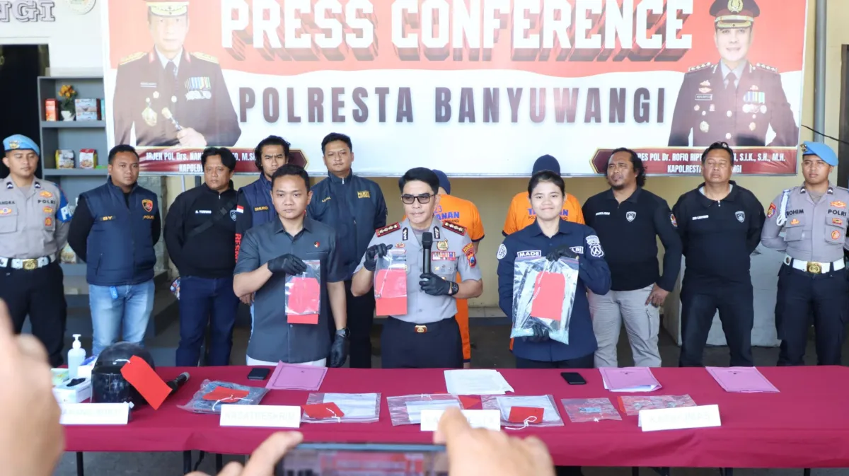 Polresta Banyuwangi Ungkap Pencurian Pecah Kaca Mobil, Dua Tersangka Pernah Beraksi di Malaysia